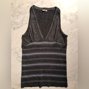 Miu Miu Womens Wool Sweater Grey Light Blue Stripe size EU 40 / US XS (0-2)